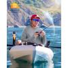 imageRoadbox UPF 50 Fishing Shirts for Men Long Sleeve SPF UV Sun Protection Hoodie with Thumb Holes Swim Running Rash GuardLight Grey