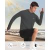 imageRoadbox UPF 50 Fishing Shirts for Men Long Sleeve UV Protection Sun Hoodie Swim Rash Guard for Hiking Running WorkoutDark Gray