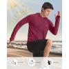 imageRoadbox UPF 50 Fishing Shirts for Men Long Sleeve UV Protection Sun Hoodie Swim Rash Guard for Hiking Running WorkoutDark Red