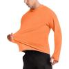 imageRoadbox UPF 50 Fishing Shirts for Men Long Sleeve UV Protection Sun Hoodie Swim Rash Guard for Hiking Running WorkoutOrange