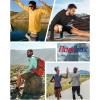 imageRoadbox UPF 50 Fishing Shirts for Men Long Sleeve UV Protection Sun Hoodie Swim Rash Guard for Hiking Running WorkoutOrange