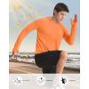 imageRoadbox UPF 50 Fishing Shirts for Men Long Sleeve UV Protection Sun Hoodie Swim Rash Guard for Hiking Running WorkoutOrange