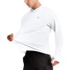imageRoadbox UPF 50 Fishing Shirts for Men Long Sleeve UV Protection Sun Hoodie Swim Rash Guard for Hiking Running WorkoutWhite
