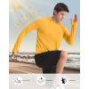 imageRoadbox UPF 50 Fishing Shirts for Men Long Sleeve UV Protection Sun Hoodie Swim Rash Guard for Hiking Running WorkoutYellow