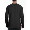 imageRoadbox UPF 50 Mens Swim Shirts Long Sleeve Sun Protection Fishing Rash Guard Quick Dry UV Hiking Shirt with ThumbholeBlack