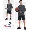 imageRoadbox UPF 50 Mens Swim Shirts Long Sleeve Sun Protection Fishing Rash Guard Quick Dry UV Hiking Shirt with ThumbholeDeep Gray