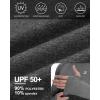 imageRoadbox UPF 50 Mens Swim Shirts Long Sleeve Sun Protection Fishing Rash Guard Quick Dry UV Hiking Shirt with ThumbholeDeep Gray