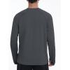 imageRoadbox UPF 50 Mens Swim Shirts Long Sleeve Sun Protection Fishing Rash Guard Quick Dry UV Hiking Shirt with ThumbholeDeep Gray