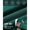 imageRoadbox UPF 50 Mens Swim Shirts Long Sleeve Sun Protection Fishing Rash Guard Quick Dry UV Hiking Shirt with ThumbholeEmerald Green