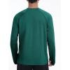 imageRoadbox UPF 50 Mens Swim Shirts Long Sleeve Sun Protection Fishing Rash Guard Quick Dry UV Hiking Shirt with ThumbholeEmerald Green