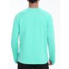 imageRoadbox UPF 50 Mens Swim Shirts Long Sleeve Sun Protection Fishing Rash Guard Quick Dry UV Hiking Shirt with ThumbholeGreen