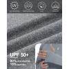 imageRoadbox UPF 50 Mens Swim Shirts Long Sleeve Sun Protection Fishing Rash Guard Quick Dry UV Hiking Shirt with ThumbholeLight Gray