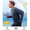 imageRoadbox UPF 50 Mens Swim Shirts Long Sleeve Sun Protection Fishing Rash Guard Quick Dry UV Hiking Shirt with ThumbholeNavy Blue