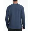imageRoadbox UPF 50 Mens Swim Shirts Long Sleeve Sun Protection Fishing Rash Guard Quick Dry UV Hiking Shirt with ThumbholeNavy Blue