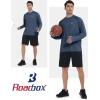 imageRoadbox UPF 50 Mens Swim Shirts Long Sleeve Sun Protection Fishing Rash Guard Quick Dry UV Hiking Shirt with ThumbholeNavy Blue