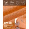imageRoadbox UPF 50 Mens Swim Shirts Long Sleeve Sun Protection Fishing Rash Guard Quick Dry UV Hiking Shirt with ThumbholeOrange