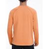 imageRoadbox UPF 50 Mens Swim Shirts Long Sleeve Sun Protection Fishing Rash Guard Quick Dry UV Hiking Shirt with ThumbholeOrange