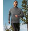 imageRoadbox UPF 50 Running Shirts for Men  Long Sleeve Quick Dry 14 Zip Pullover for Fishing Outdoor Hiking Athletic WorkoutAsh