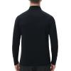 imageRoadbox UPF 50 Running Shirts for Men  Long Sleeve Quick Dry 14 Zip Pullover for Fishing Outdoor Hiking Athletic WorkoutBlack