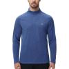imageRoadbox UPF 50 Running Shirts for Men  Long Sleeve Quick Dry 14 Zip Pullover for Fishing Outdoor Hiking Athletic WorkoutDeep Orchid