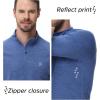 imageRoadbox UPF 50 Running Shirts for Men  Long Sleeve Quick Dry 14 Zip Pullover for Fishing Outdoor Hiking Athletic WorkoutDeep Orchid