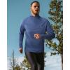 imageRoadbox UPF 50 Running Shirts for Men  Long Sleeve Quick Dry 14 Zip Pullover for Fishing Outdoor Hiking Athletic WorkoutDeep Orchid