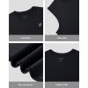 imageRoadbox Workout Sleeveless Shirts for Men Athletic Gym Basketball Quick Dry Muscle Tank TopsBlack