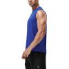 imageRoadbox Workout Sleeveless Shirts for Men Athletic Gym Basketball Quick Dry Muscle Tank TopsBlackgreyblue