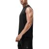 imageRoadbox Workout Sleeveless Shirts for Men Athletic Gym Basketball Quick Dry Muscle Tank TopsBlackgreydark Navy