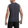 imageRoadbox Workout Sleeveless Shirts for Men Athletic Gym Basketball Quick Dry Muscle Tank TopsMedium Gray