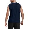 imageRoadbox Workout Sleeveless Shirts for Men Athletic Gym Basketball Quick Dry Muscle Tank TopsNavy Blue