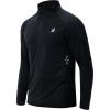 imageRoadbox UPF 50 Running Shirts for Men  Long Sleeve Quick Dry 14 Zip Pullover for Fishing Outdoor Hiking Athletic WorkoutBlack
