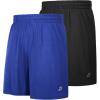 imageRoadbox Workout Shorts for Men Athletic Gym Running Basketball Quick Dry Short 7 Inch with Pockets for Fitness Sports 2 PackBlacksea Blue