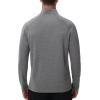 imageLong Sleeve Hiking Shirt for Men  Sun Protection Shirts 14 Zip Up Lightweight Fishing Golf Outdoor Athletic Running Tops Ash