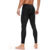 imageRoadbox 1 2 or 3 Pack Mens Compression Pants Athletic Base Layer Cycling Tights Leggings for Running Yoga Basketball1 Packblack
