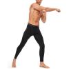 imageRoadbox 1 2 or 3 Pack Mens Compression Pants Athletic Base Layer Cycling Tights Leggings for Running Yoga Basketball1 Packblack