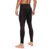 imageRoadbox 1 2 or 3 Pack Mens Compression Pants Athletic Base Layer Cycling Tights Leggings for Running Yoga Basketball2 Packblackblackred Stripe