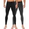 imageRoadbox 1 2 or 3 Pack Mens Compression Pants Athletic Base Layer Cycling Tights Leggings for Running Yoga Basketball2 Packblackgrey