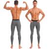 imageRoadbox 12 Pack Compression Pants for Men Running Tights Athletic Football Leggings Cycling Base Layer with Pockets1 Packgray