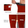 imageRoadbox 12 Pack Compression Pants for Men Running Tights Athletic Football Leggings Cycling Base Layer with Pockets1 Packtomato Red