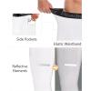 imageRoadbox 12 Pack Compression Pants for Men Running Tights Athletic Football Leggings Cycling Base Layer with Pockets2 Packwhitewhite