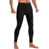 imageRoadbox 12 Pack Thermal Compression Pants for Men Fleece Lined Football Running Tights Base Layer Leggings with Pockets1packblack