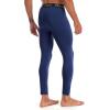 imageRoadbox 12 Pack Thermal Compression Pants for Men Fleece Lined Football Running Tights Base Layer Leggings with Pockets1packnavy Blue