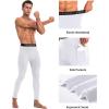 imageRoadbox 12 Pack Thermal Compression Pants for Men Fleece Lined Football Running Tights Base Layer Leggings with Pockets2packblackwhite