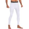 imageRoadbox 12 Pack Thermal Compression Pants for Men Fleece Lined Football Running Tights Base Layer Leggings with Pockets2packblackwhite