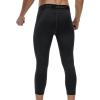 imageRoadbox 2 Pack Mens 34 Compression Pants Athletic Basketball Workout Tights Leggings Sport Running Spandex Base LayerBlackdark Gray