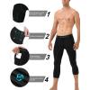 imageRoadbox Basketball Sports Pants Set Mens Compression Pants2 Pack 34 Pants  2 Pack 34 One Leg Pants Size XL