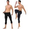 imageRoadbox Basketball Sports Pants Set Mens Compression Pants2 Pack 34 Pants  2 Pack 34 One Leg Pants Size XL