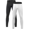 imageRoadbox Boys Compression Leggings Youth Sports Capri Tights with Pockets Quick  Dry for Running Football ampamp Basketball
