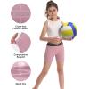 imageRoadbox Girls Compression Spandex Shorts  Youth Outdoor Gymnastics Volleyball Shorts for Swimming Dancing Yoga